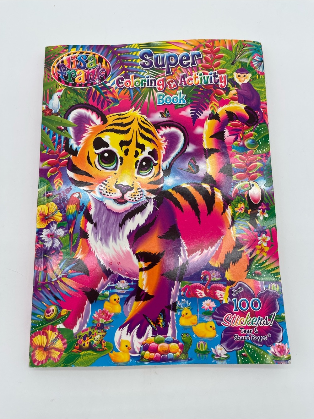 Lisa Frank Super Coloring Activity Book With Over 100 Stickers 2014 Vintage
